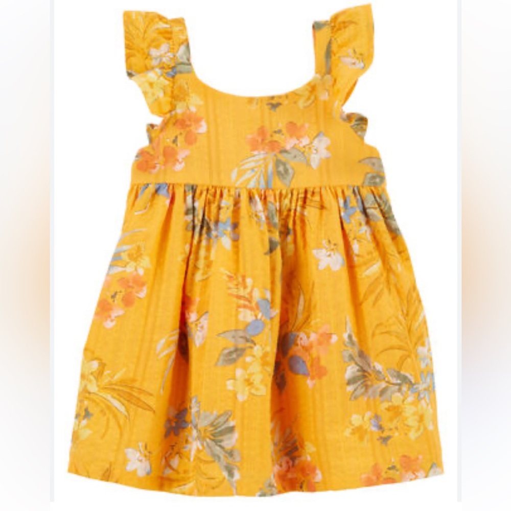 Baby Floral Print Puff Sleeve Dress